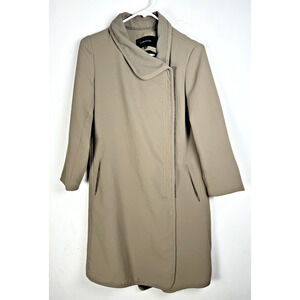 Aritzia Babaton Gray Zip Up Modern Minimalist Lightweight Trench Jacket XS